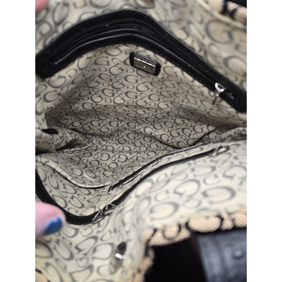 Vintage Guess Monogram Tote | Y2K Mob Wife Core - Picture 3 of 8